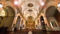 Iluminación nave central y altar, iglesia San Lorenzo, padres Franciscanos.Valencia.