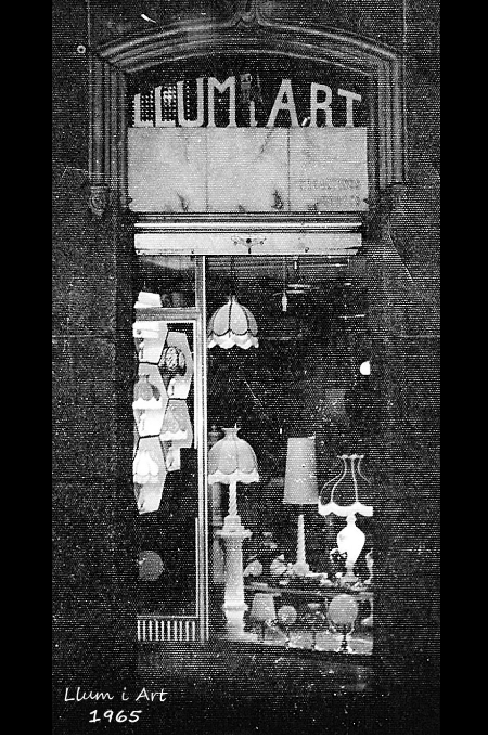 Apertura tienda Llumiart 1965